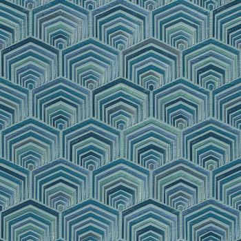 Non-woven wallpaper with a vinyl surface DE120047, geometric pattern, Wallstitch, Design ID