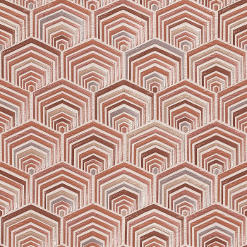 Non-woven geometric wallpaper with a vinyl surface DE120044, Wallstitch, Design ID