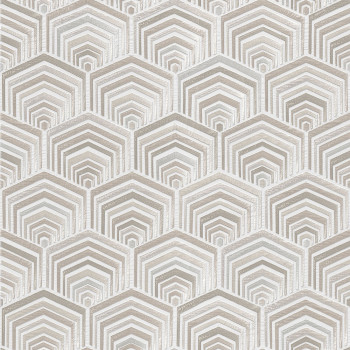 Non-woven geometric wallpaper with a vinyl surface DE120041, Wallstitch, Design ID