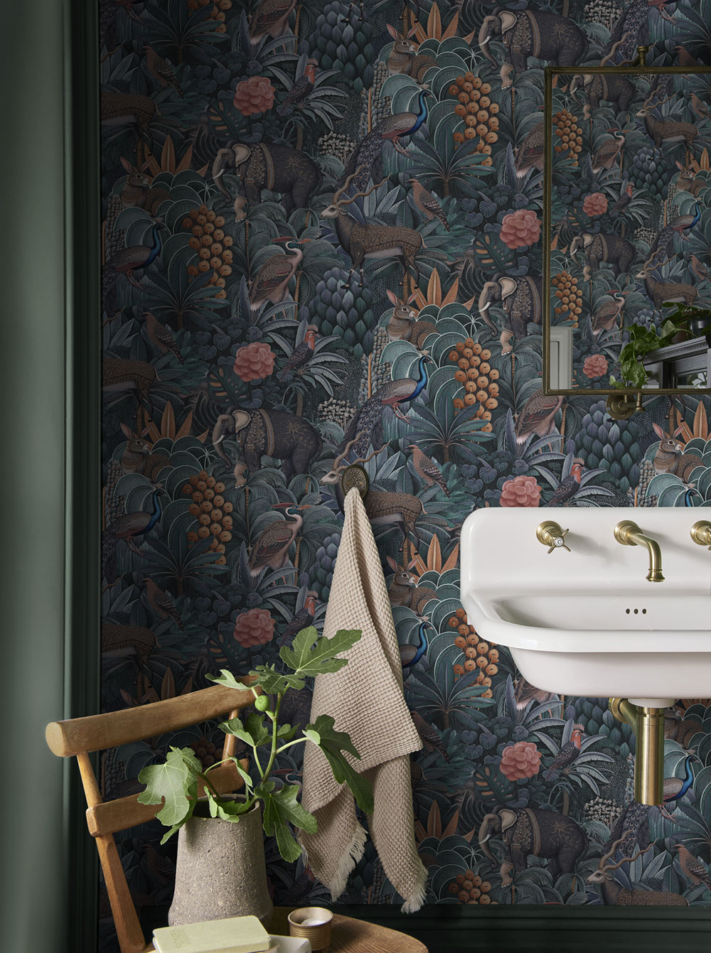 bathroom wallpaper