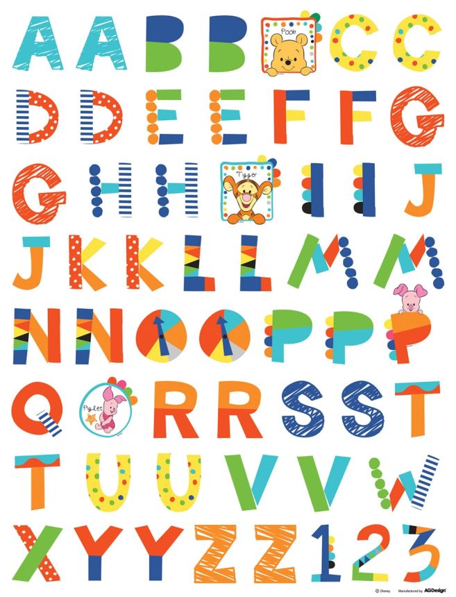 Children's wall sticker DK 891, Disney, Winnie the Pooh, AG Design