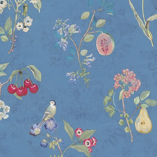 Wallpaper with flowers and birds 375025, Pip Studio 4, Eijffinger