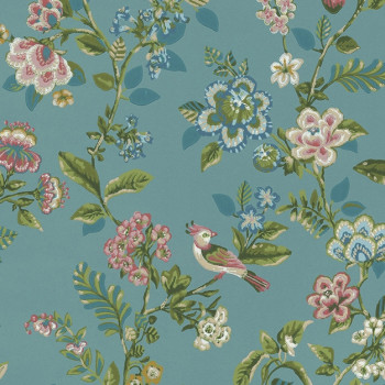 Wallpaper with birds and flowers 375062, Pip Studio 4, Eijffinger