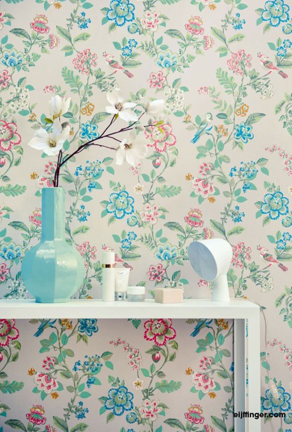 Wallpaper with birds and flowers 375065, Pip Studio 4, Eijffinger