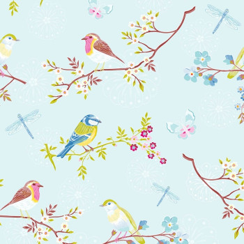 Wallpaper Birds and twigs 375081, Pip Studio 4, Eijffinger
