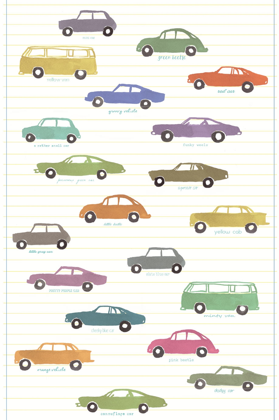 Non-woven wall mural Toy cars 364157, Wallpower Junior, Eijffinger