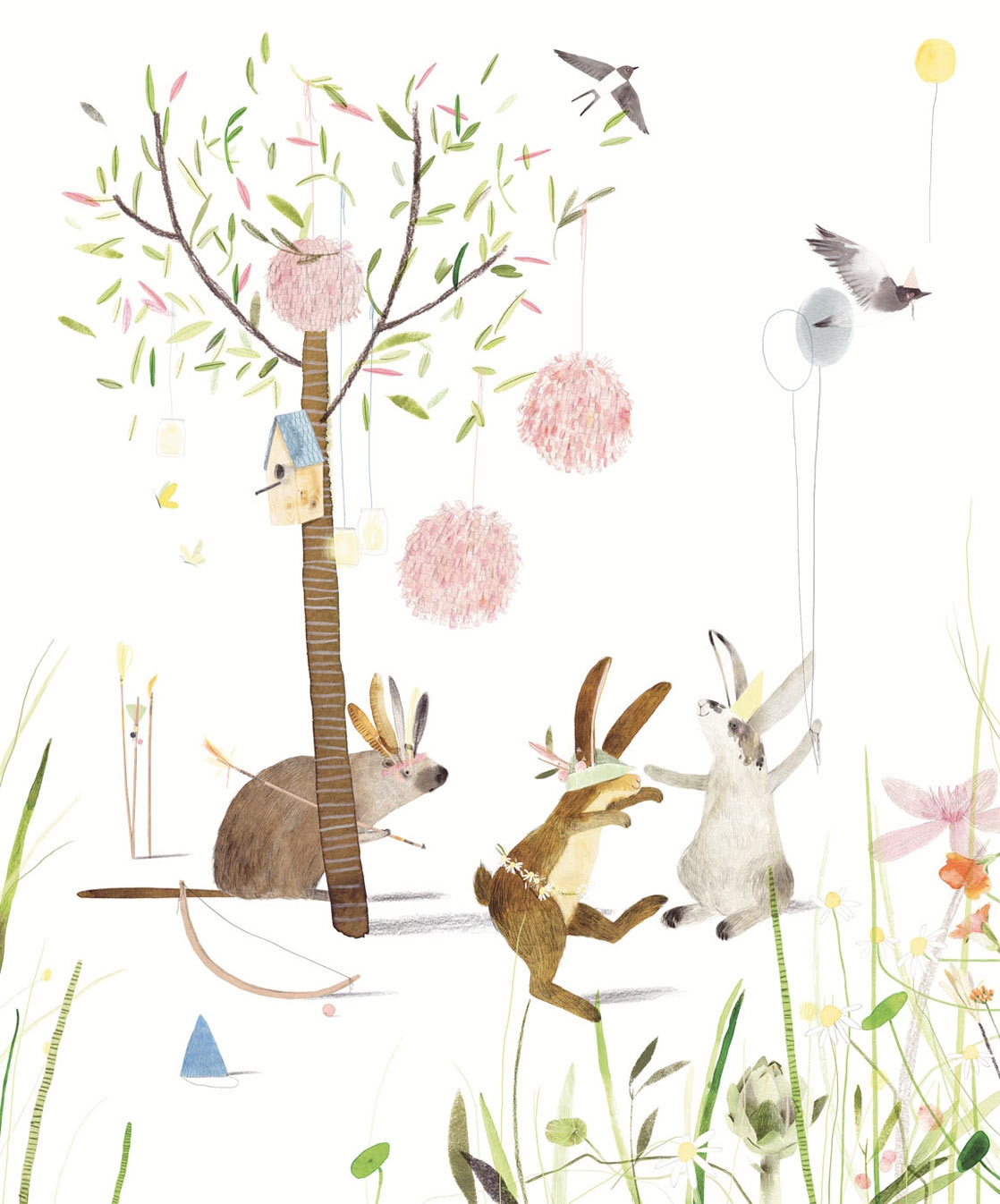 Children's wall mural with bunnies 364160, Wallpower Junior, Eijffinger