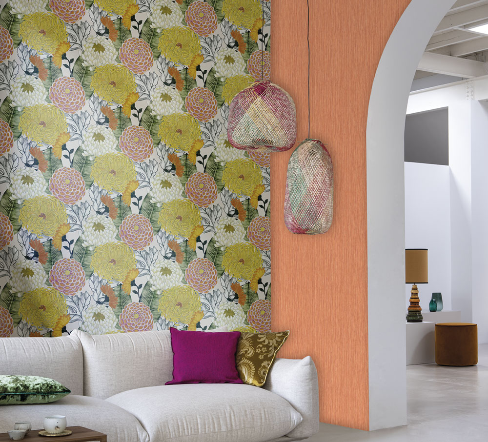 Floral wallpaper BR24032, Breeze, Decoprint