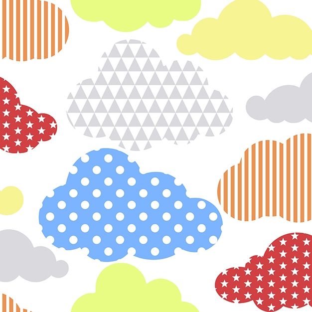 SALE Children's wallpaper with clouds 100113, Kids & Home 5, Graham & Brown