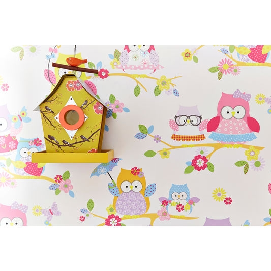 VÝPRODEJ Dětská vliesová tapeta se sovičkami 100115, Kids & Home 5, Graham & Brown