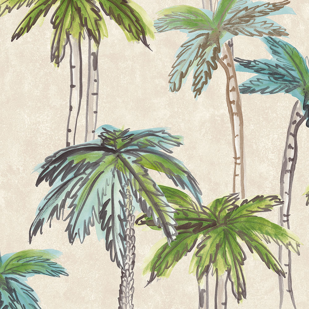 Non-woven wallpaper Palms BR24061, Breeze, Decoprint