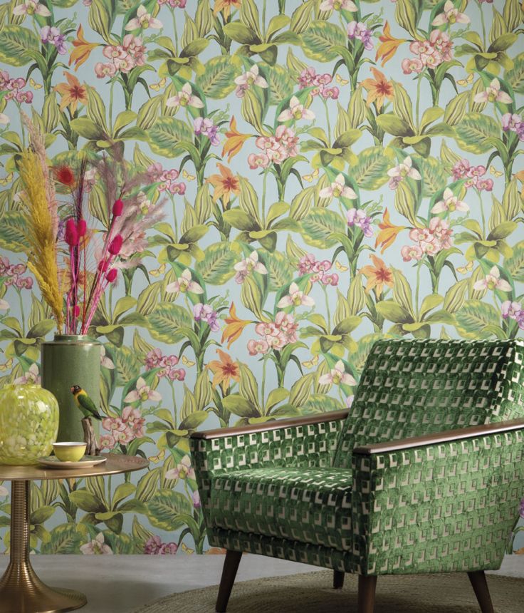 Wallpaper with orchid flowers BR24081, Breeze, Decoprint