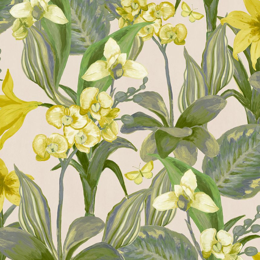 Wallpaper with orchid flowers BR24082, Breeze, Decoprint