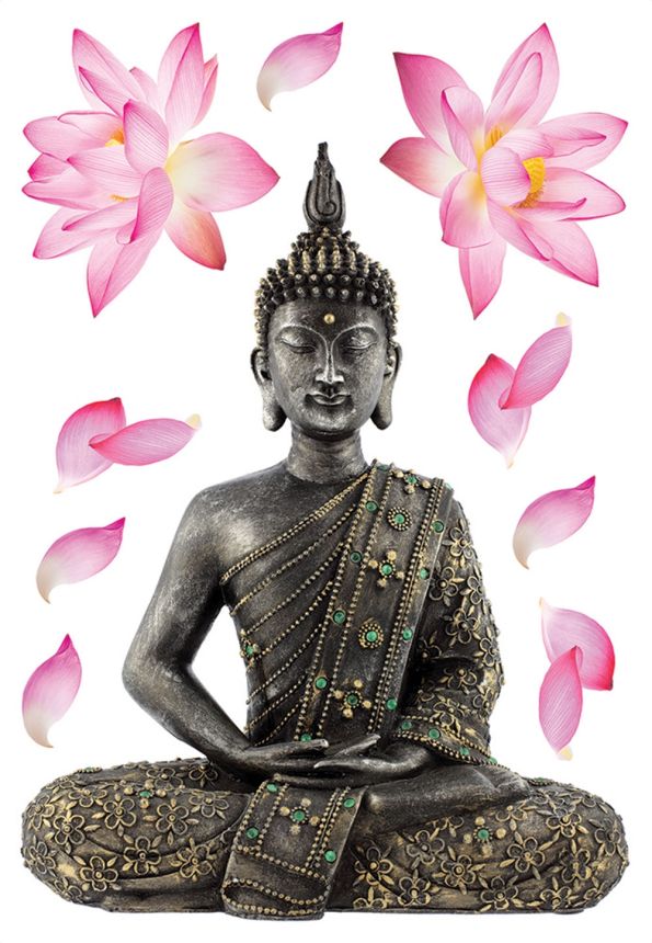 Self-adhesive wall decoration SM 3447, Buddha, AG Design