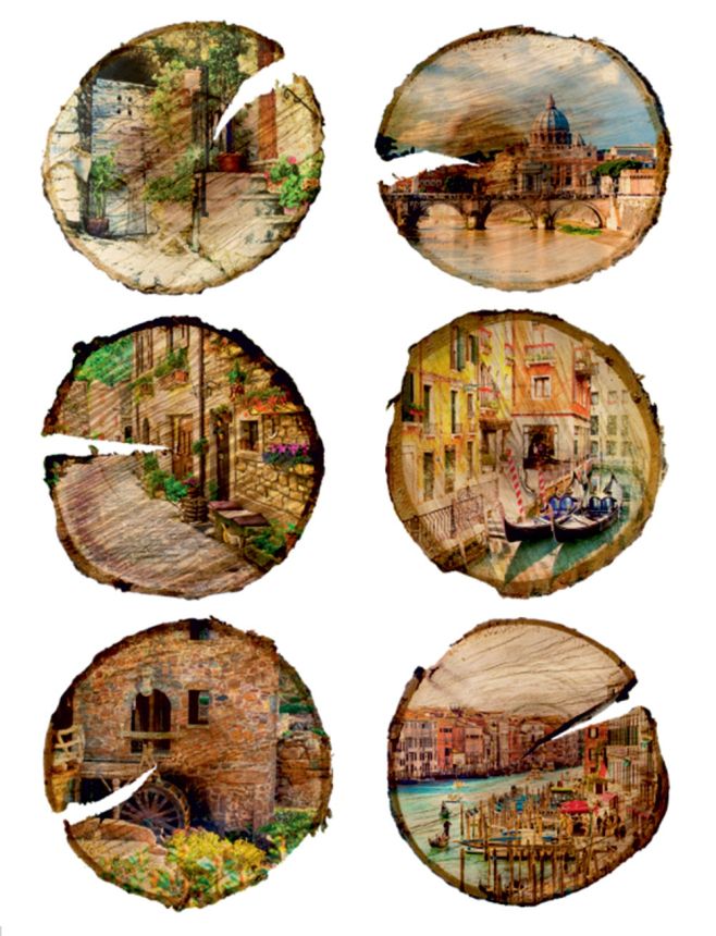 Self-adhesive wall decoration F 1067, Cities, AG Design