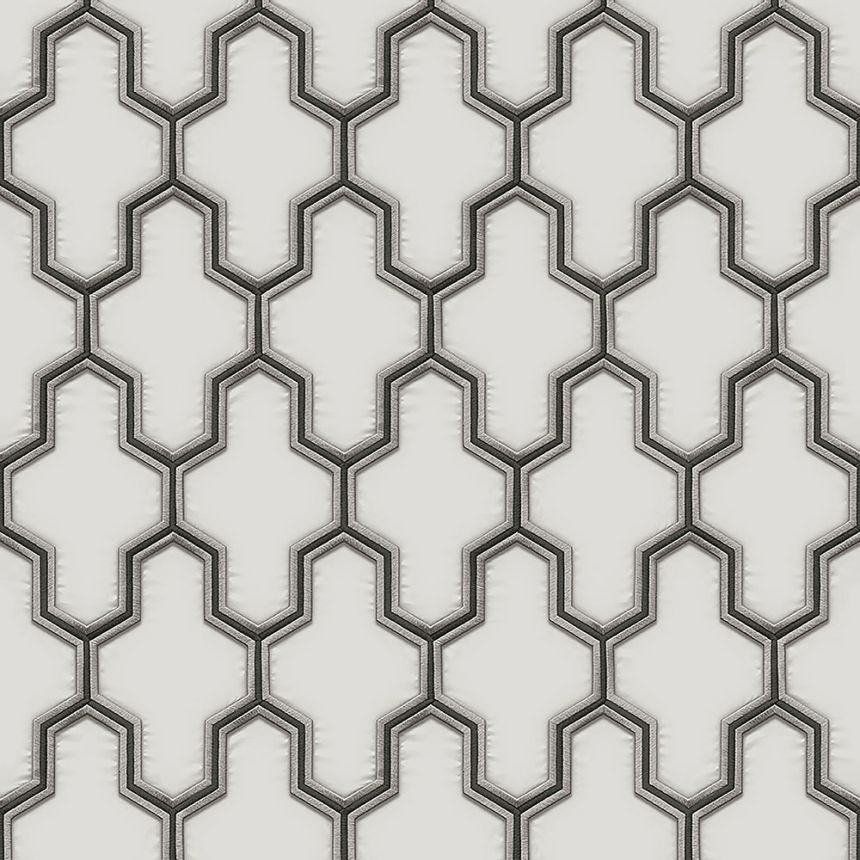 Luxury non-woven wallpaper, geometric pattern WF121024, Wall Fabric, ID Design
