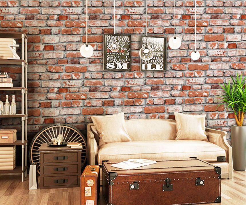Washable brick wallpaper, imitation brick wall 555171, Old Friends 3, Vavex 2025