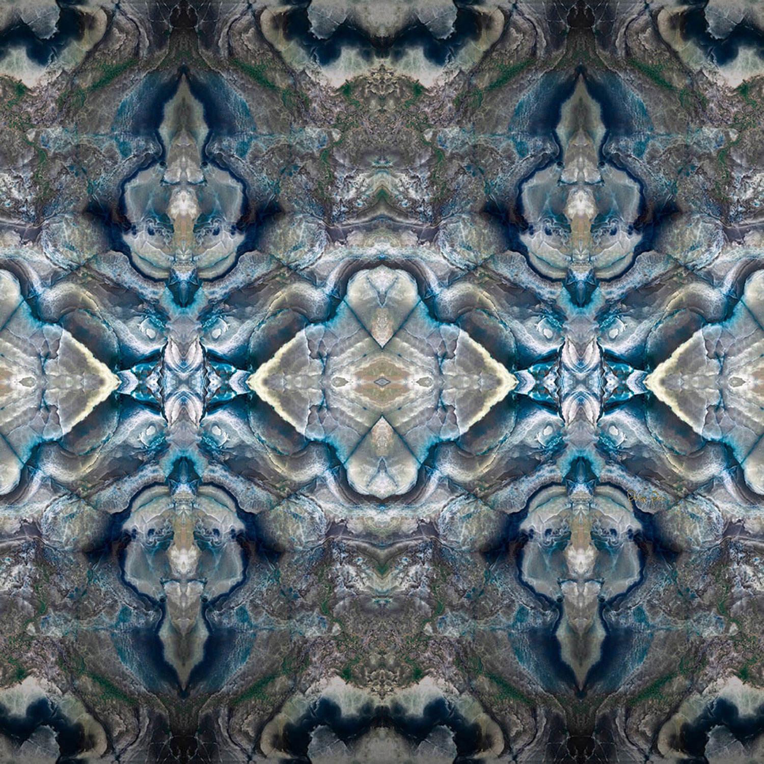 Grey-blue abstract luxury wall mural Z80076 Philipp Plein, Zambaiti Parati