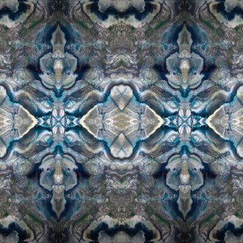 Grey-blue abstract luxury wall mural Z80076 Philipp Plein, Zambaiti Parati