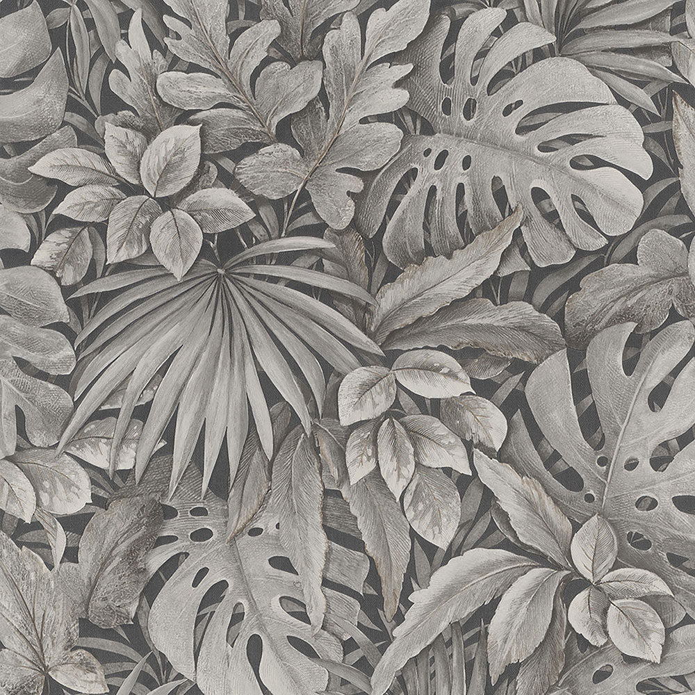 Luxury brown wallpaper with leaves 33305, Botanica, Marburg