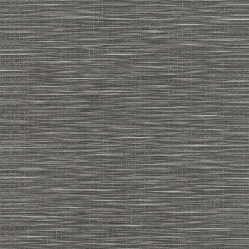 Luxury grey-black wallpaper, woven raffia pattern 33320, Botanica, Marburg