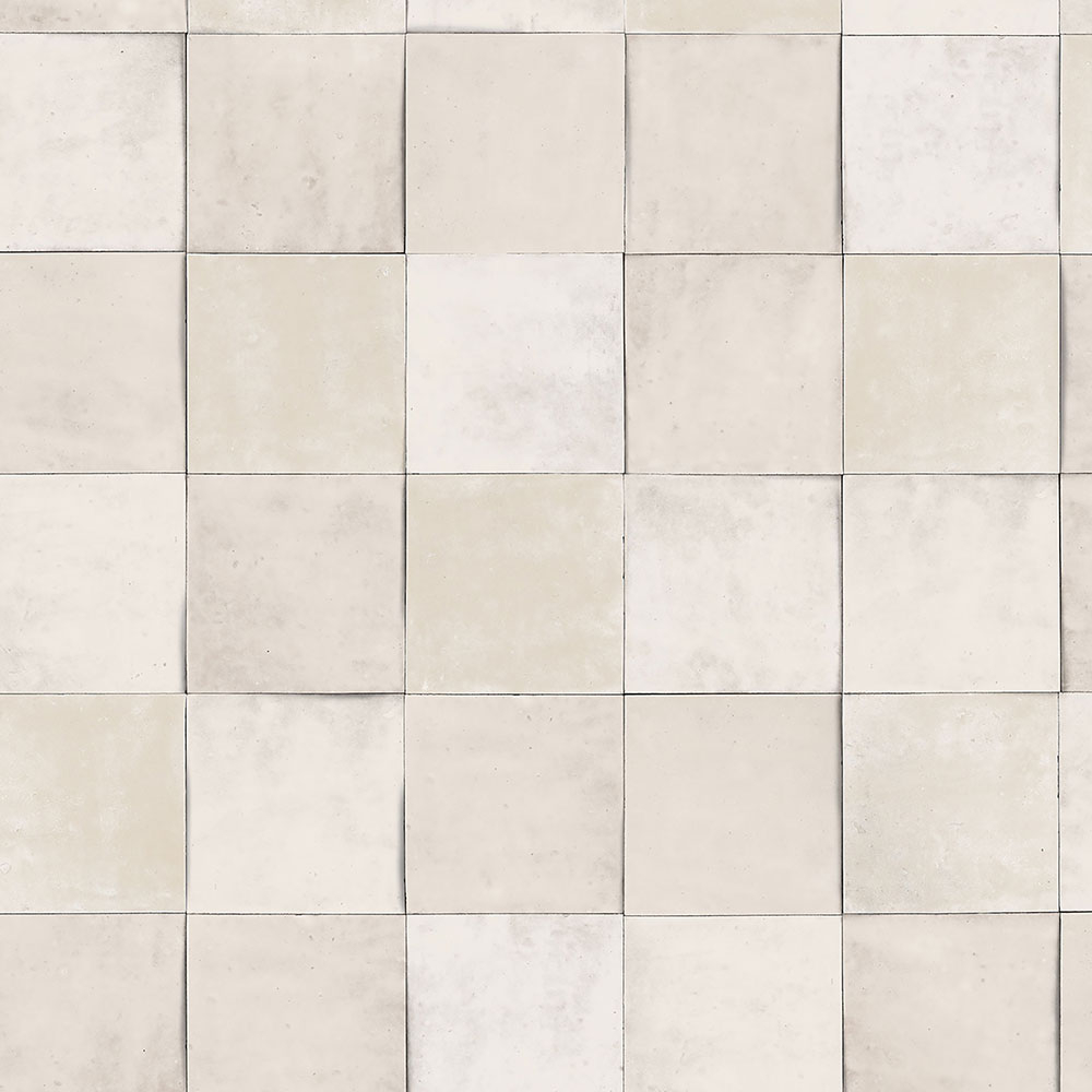 Grey-cream geometric washable wallpaper 45703 Zellige, Marburg