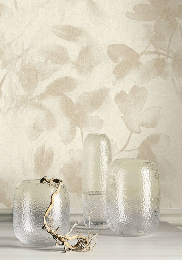 Luxury cream-beige floral wallpaper 72954, Zen, Emiliana Parati 