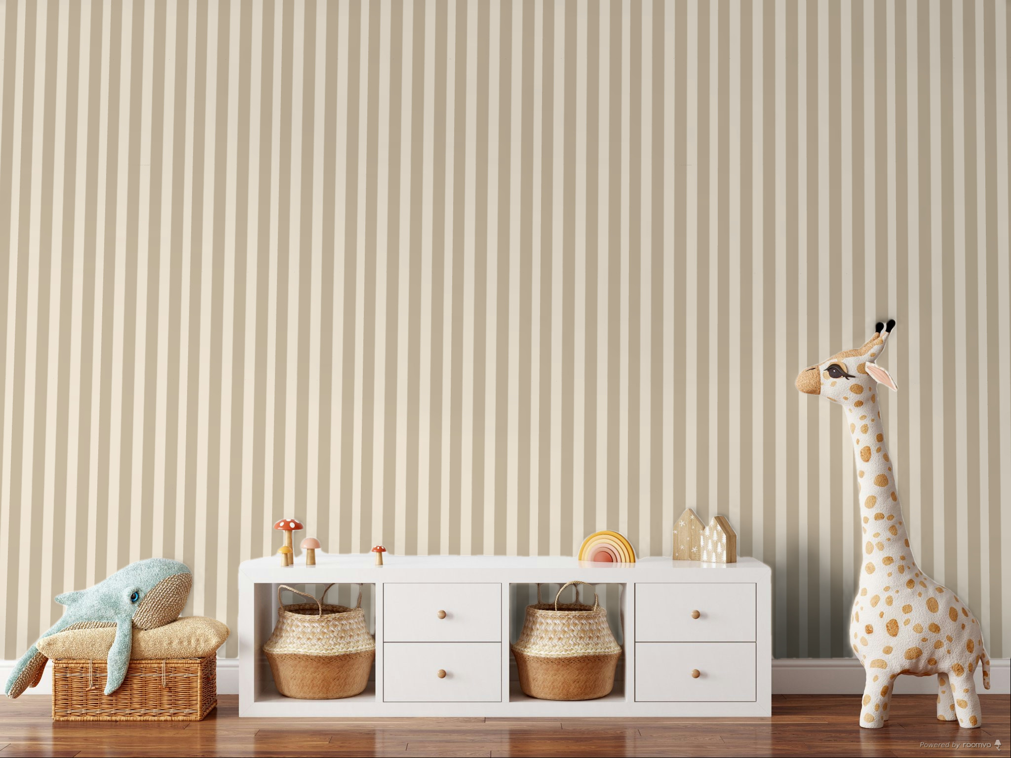 Beige striped wallpaper 323040, Explore, Eijffinger