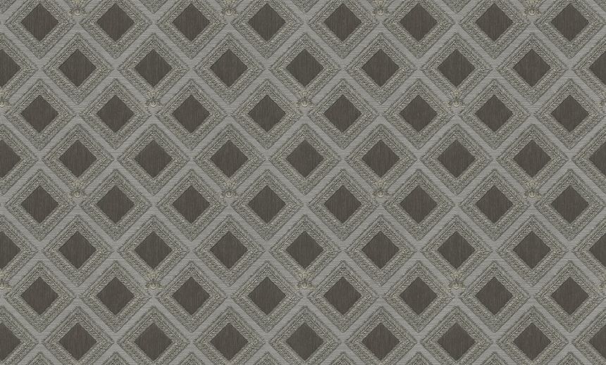 Luxury brown-silver geometric non-woven wallpaper, GF62061, Gianfranco Ferre´Home N.3, Emiliana Parati