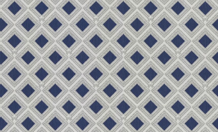 Luxury blue-silver geometric non-woven wallpaper, GF62062, Gianfranco Ferre´Home N.3, Emiliana Parati