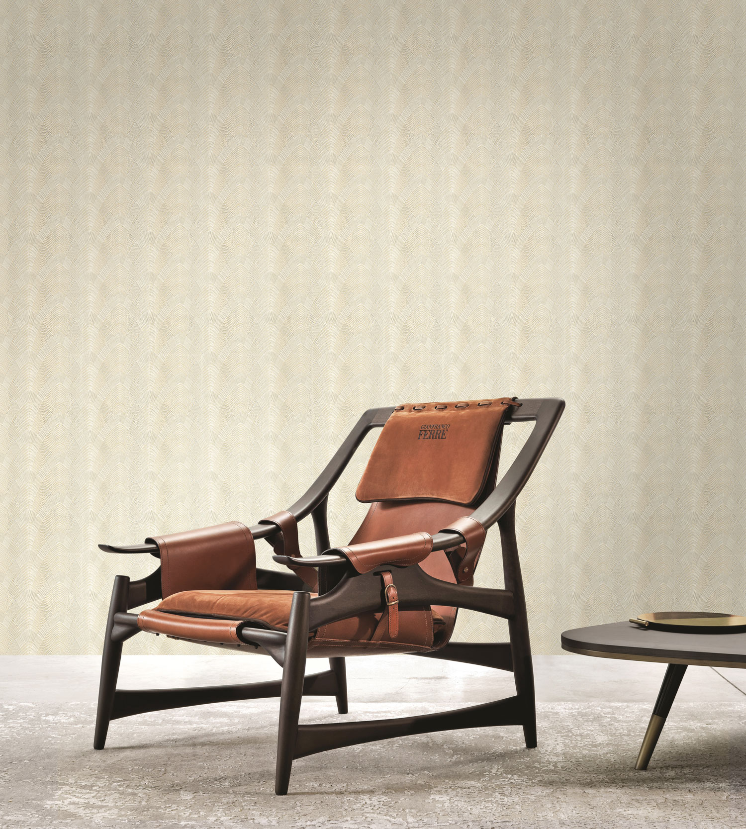 Luxury gold-cream geometric non-woven wallpaper, GF62089, Gianfranco Ferre´Home N.3, Emiliana Parati