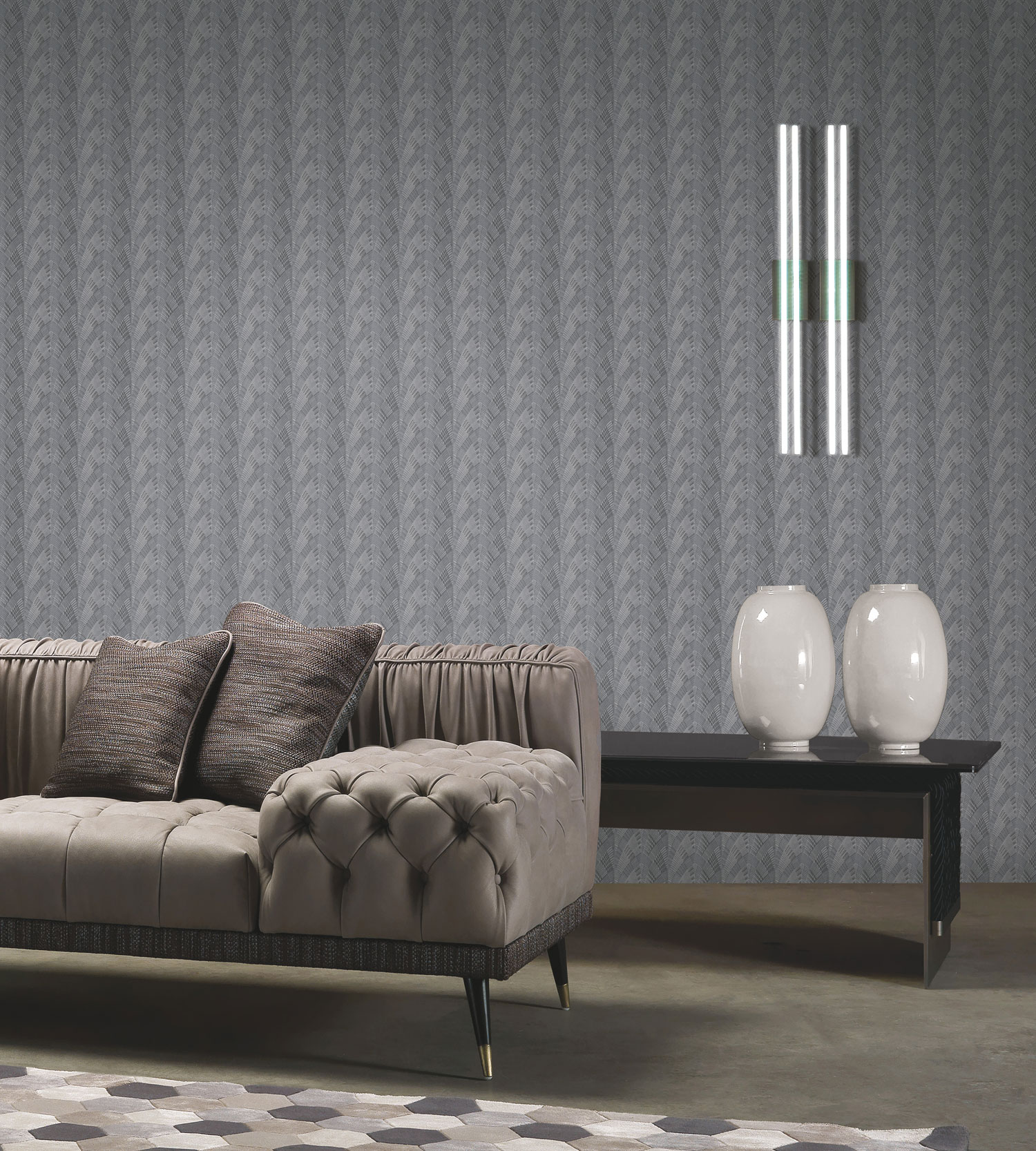 Luxury gray-silver geometric non-woven wallpaper, GF62092, Gianfranco Ferre´Home N.3, Emiliana Parati
