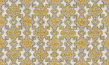 Luxury gold-white non-woven wallpaper with ornaments, 86001, Valentin Yudashkin 5, Emiliana Parati
