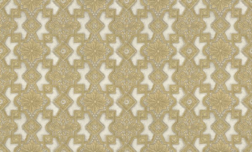 Luxury gold-cream non-woven wallpaper with ornaments, 86006, Valentin Yudashkin 5, Emiliana Parati