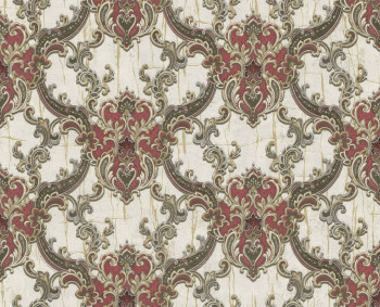Luxury white-wine non-woven wallpaper, baroque ornaments, 86063, Valentin Yudashkin 5, Emiliana Parati