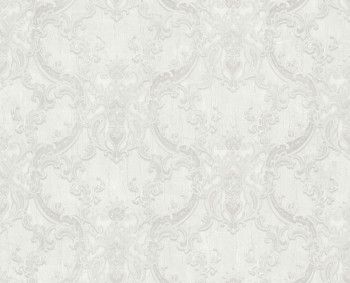 Luxury white-cream non-woven wallpaper, baroque ornaments, 86064, Valentin Yudashkin 5, Emiliana Parati