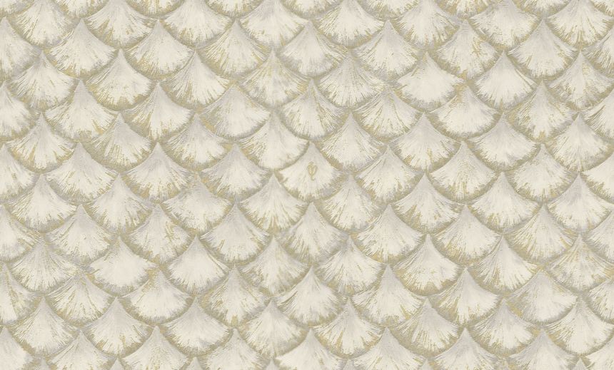 Luxury silver-gold wallpaper with geometric pattern, 86093, Valentin Yudashkin 5, Emiliana Parati