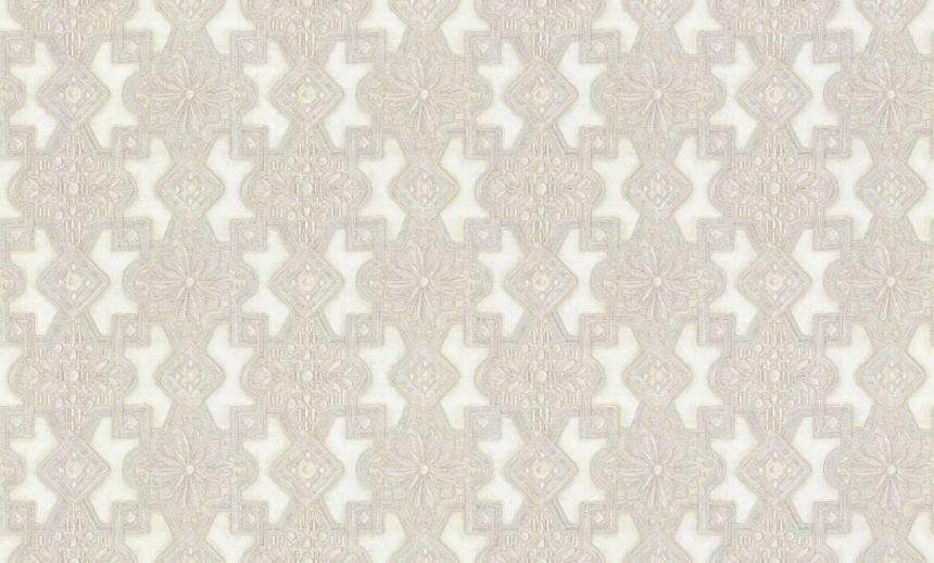 Luxury beige-silver non-woven wallpaper with ornaments, 86016, Valentin Yudashkin 5, Emiliana Parati