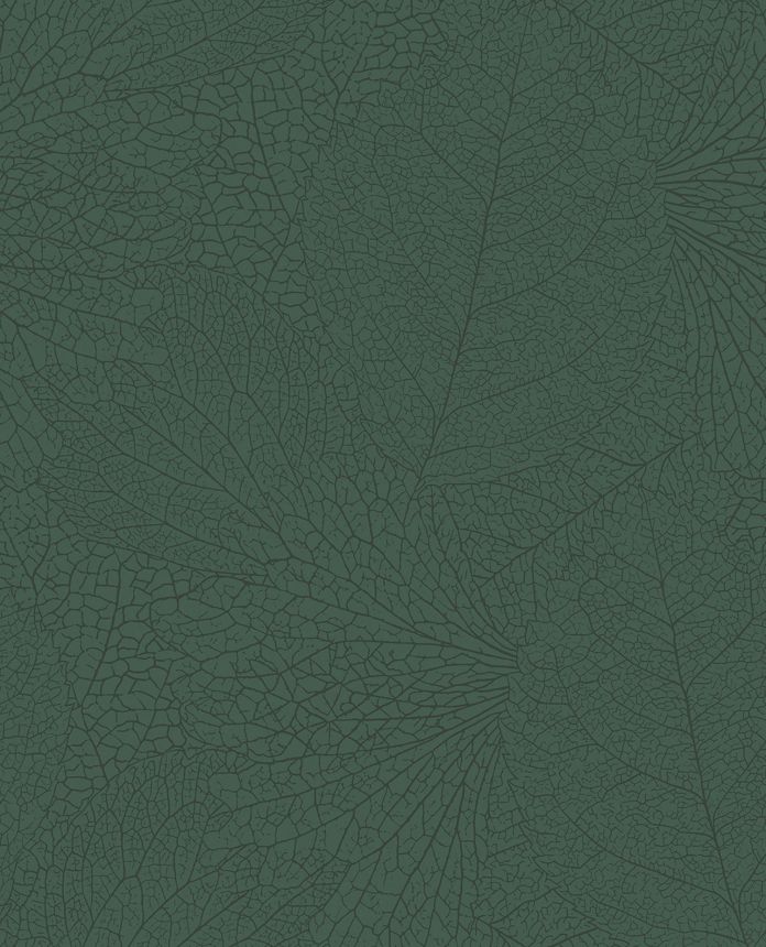Green wallpaper, metallic leaves, 324044, Embrace, Eijffinger