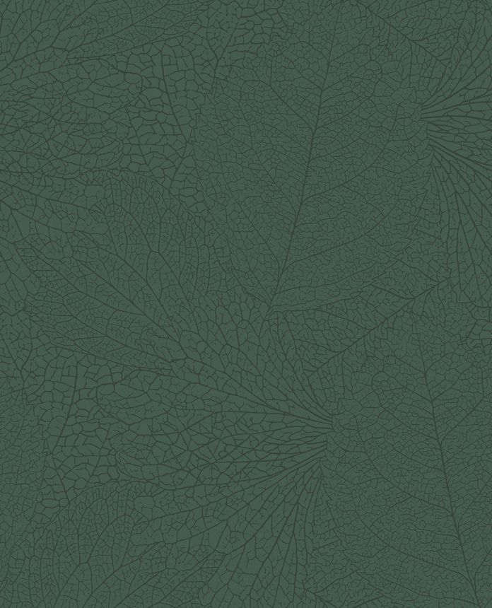 Green wallpaper, metallic leaves, 324044, Embrace, Eijffinger