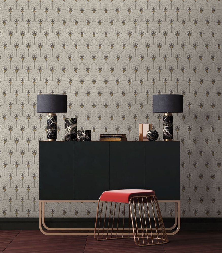 Luxury non-woven wallpaper EE22541, Art Deco, Essentials, Decoprint
