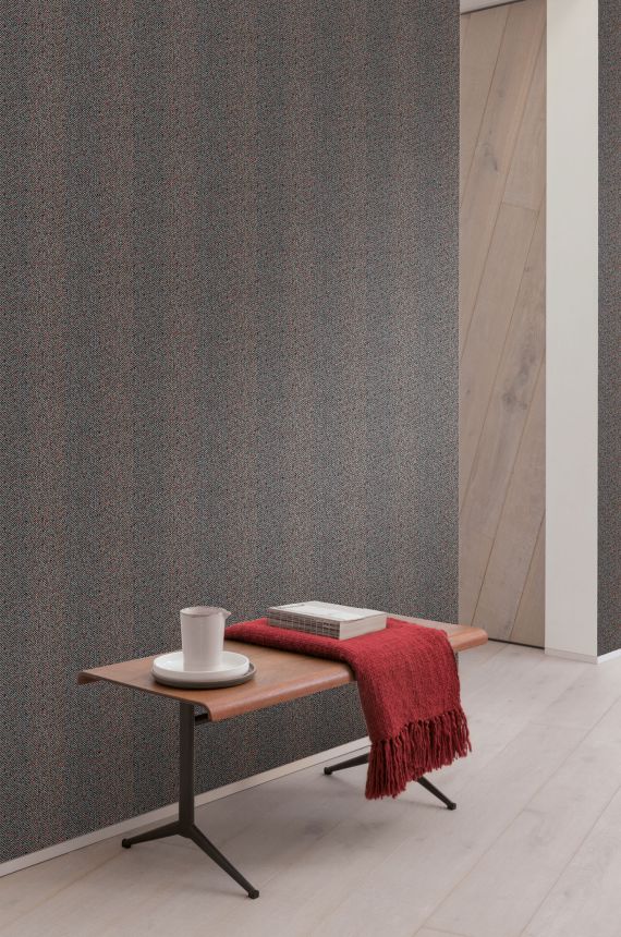 Non-woven wallpaper, imitation tweed striped fabric, ILA607, Aquila, Khroma by Masureel