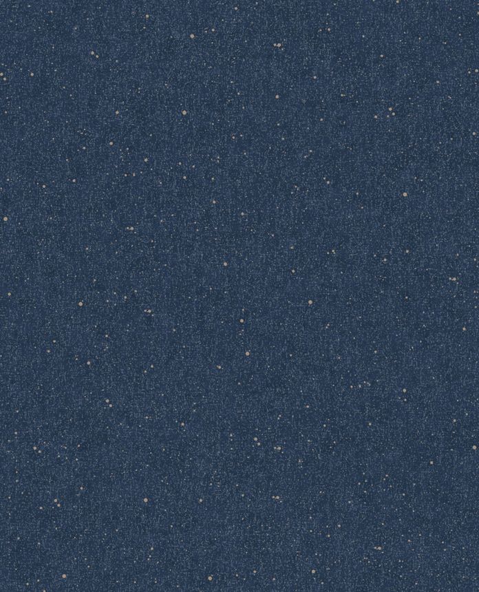 Blue non-woven wallpaper, golden dots, 333226, Unify, Eijffinger
