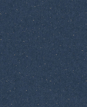 Blue non-woven wallpaper, golden dots, 333226, Unify, Eijffinger