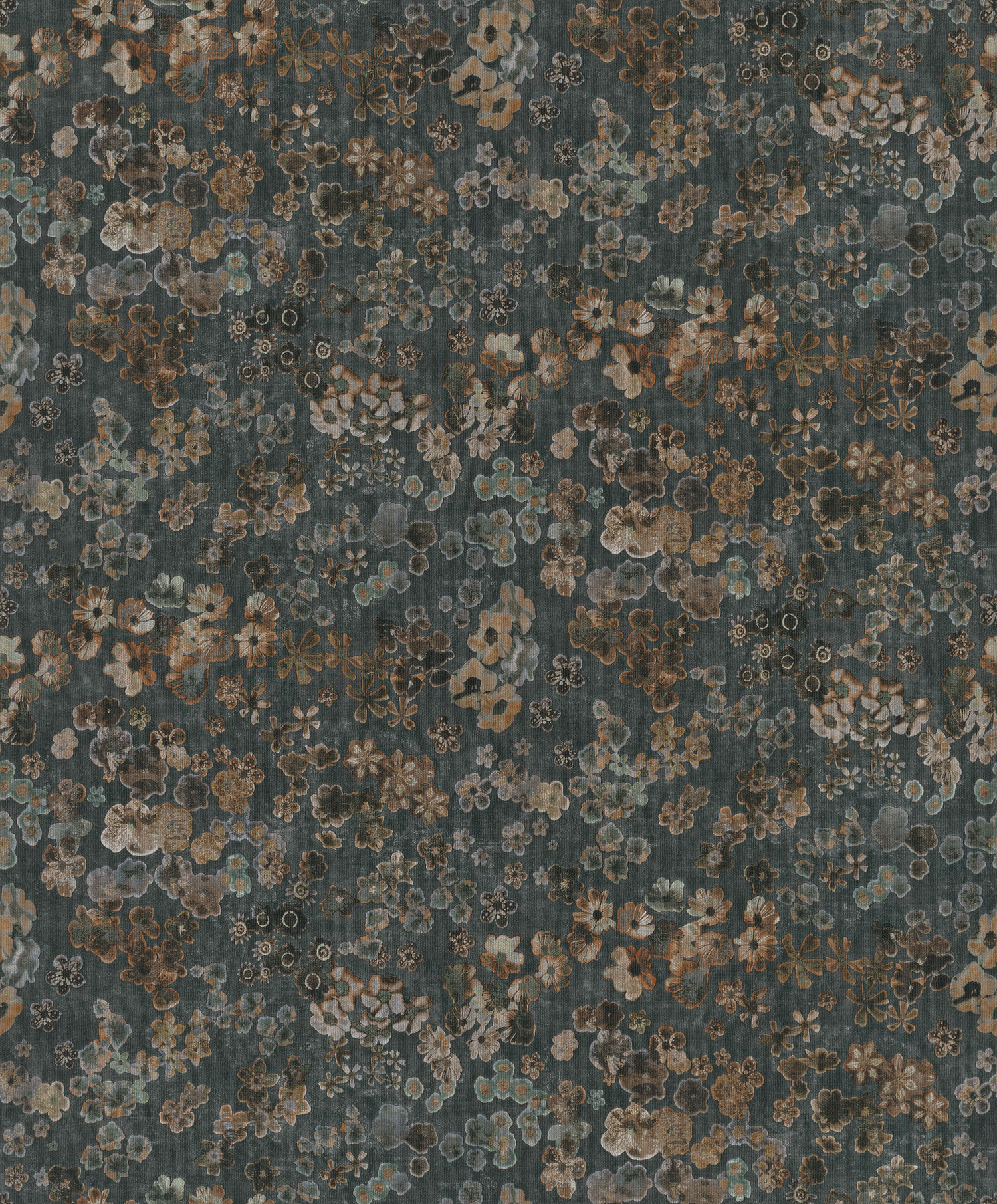 Black floral wallpaper, 221302, Botanical, BN Walls