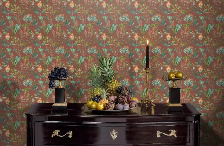 Luxury non-woven wallpaper Flowers BL22743, Summer Flower, Blooming, Decoprint