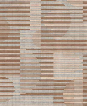 Gray-brown geometric wallpaper, AL26282, Allure, Decoprint