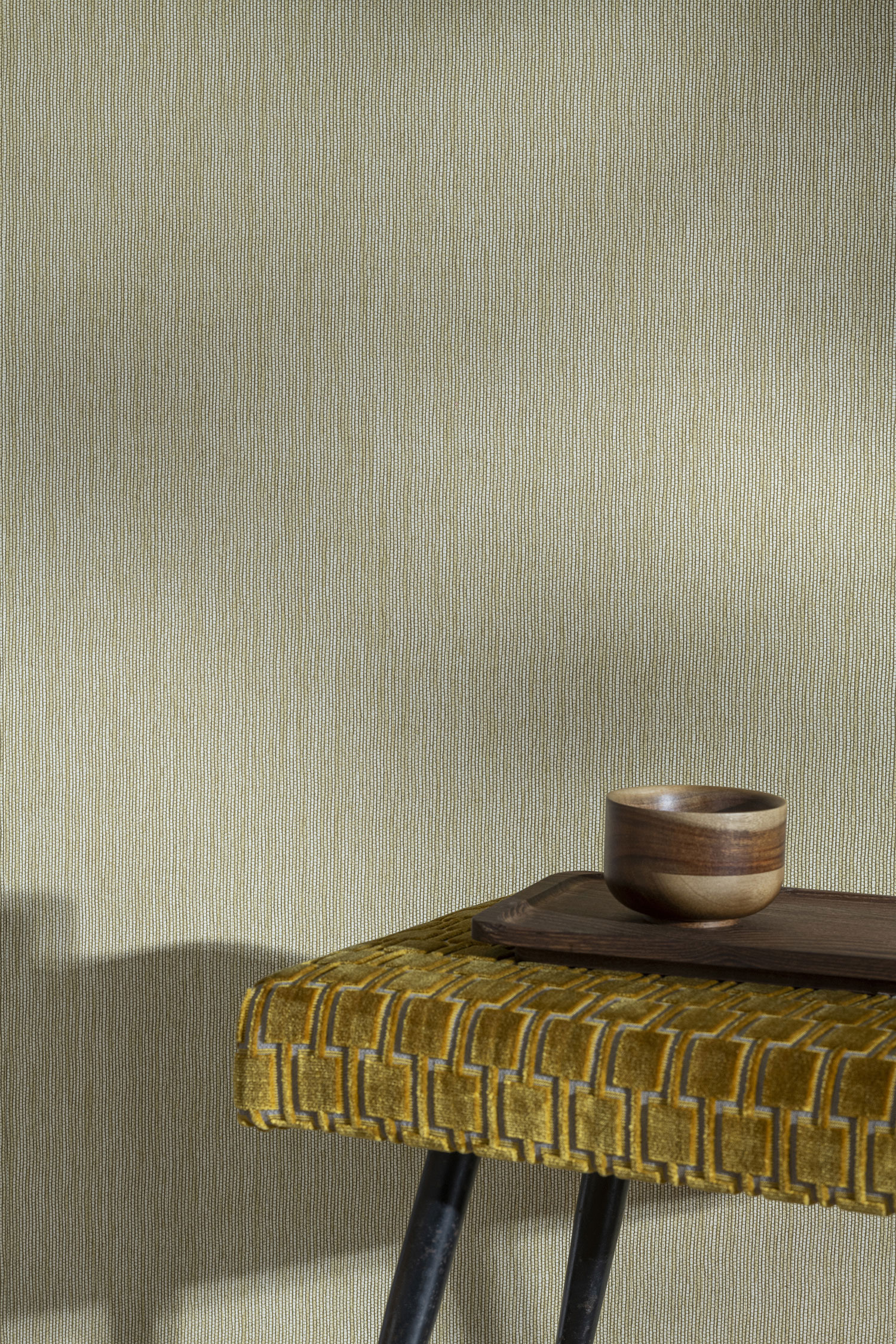 Non-woven wallpaper, brown,  fabric imitation, BA26018, Brazil, Shades of Colour, Decoprint