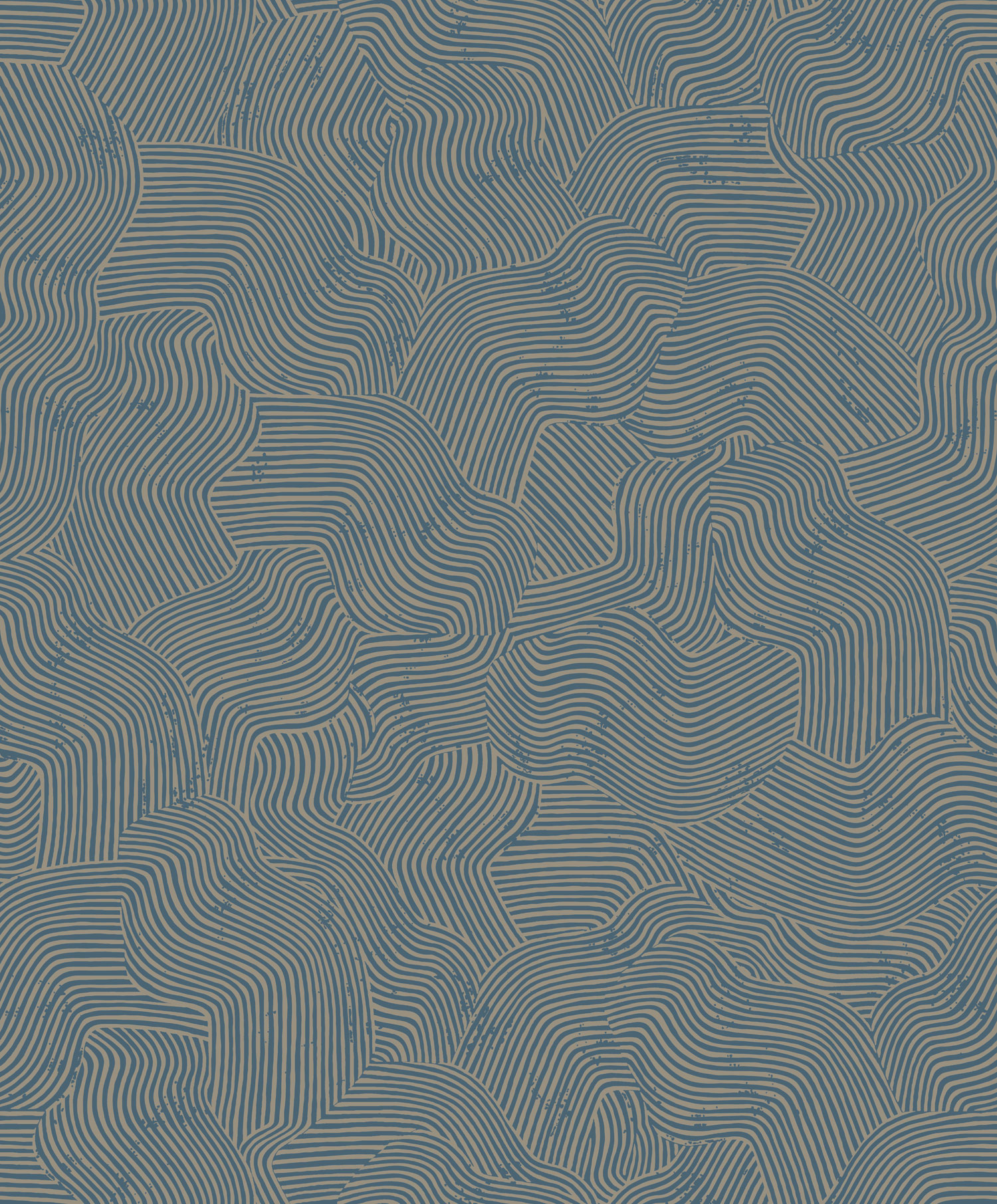 Blue-gold geometric pattern wallpaper, BA26092, Brazil, Decoprint