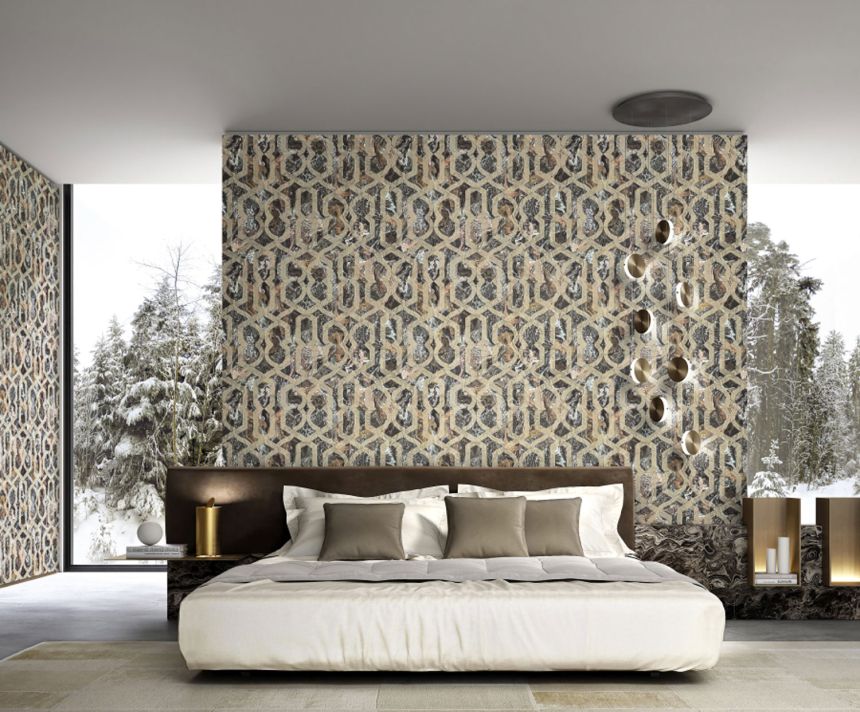 Luxury geometric marbled wallpaper, M69914, Splendor, Zambaiti Parati